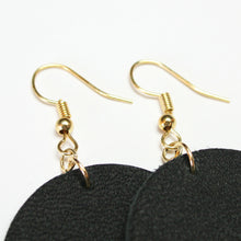 Load image into Gallery viewer, Leather Earrings - Wide Teardrop