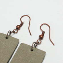 Load image into Gallery viewer, Leather Earrings - Wide Teardrop
