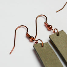 Load image into Gallery viewer, Leather Earrings - Wide Teardrop