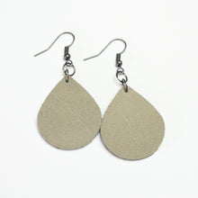 Load image into Gallery viewer, Leather Earrings - Wide Teardrop