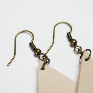 Leather Earrings - Wide Teardrop