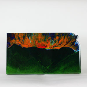Fire in the Sky - Kansas Acrylic and Resin Art