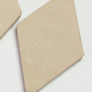 Leather Earrings - Wide Teardrop