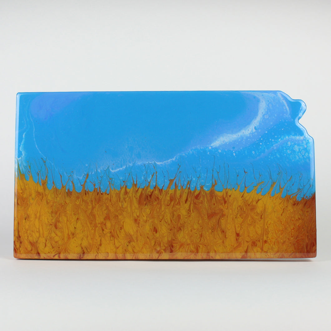 Prairie Sky - Kansas Acrylic and Resin Art