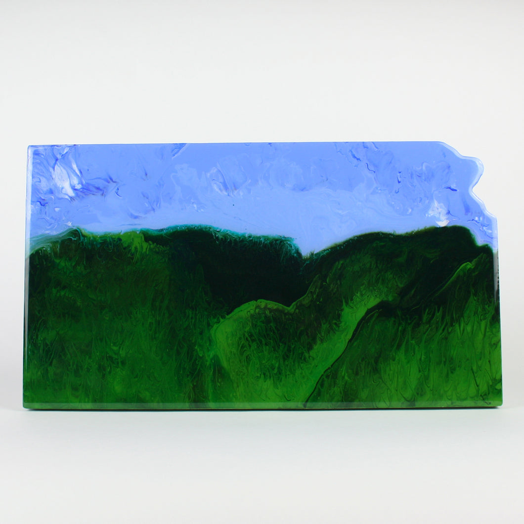 Flint Hills - Kansas Acrylic and Resin Art