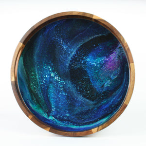 Galaxy - Acrylic and Resin Art Wooden Tray